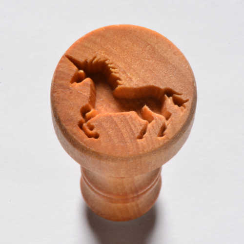 MKM Unicorn 2 2.5cm wood stamp